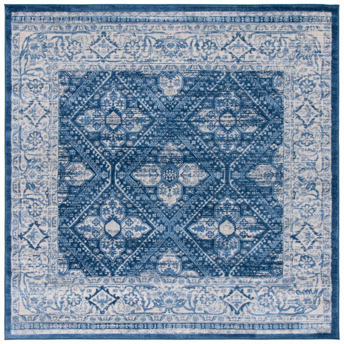 Safavieh Brentwood Bnt800A Ivory/Navy Rug.