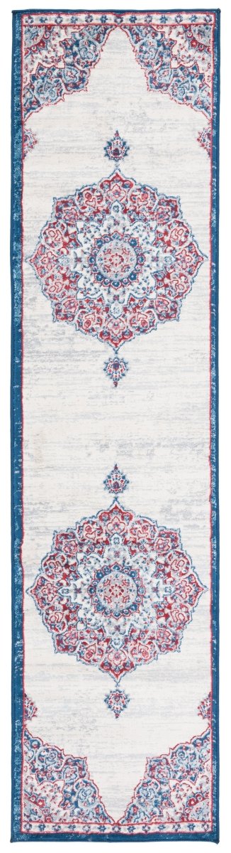 Safavieh Brentwood Bnt802A Ivory/Red Rug.