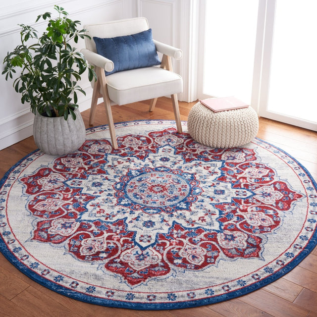 Safavieh Brentwood Bnt802A Ivory/Red Rug.