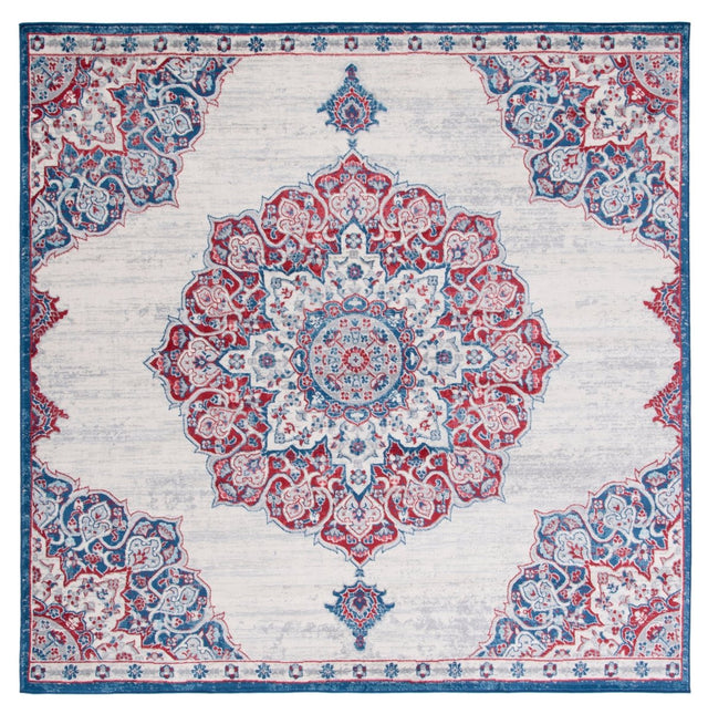 Safavieh Brentwood Bnt802A Ivory/Red Rug.