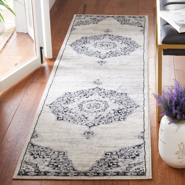 Safavieh Brentwood Bnt802C Ivory/Black Rug.