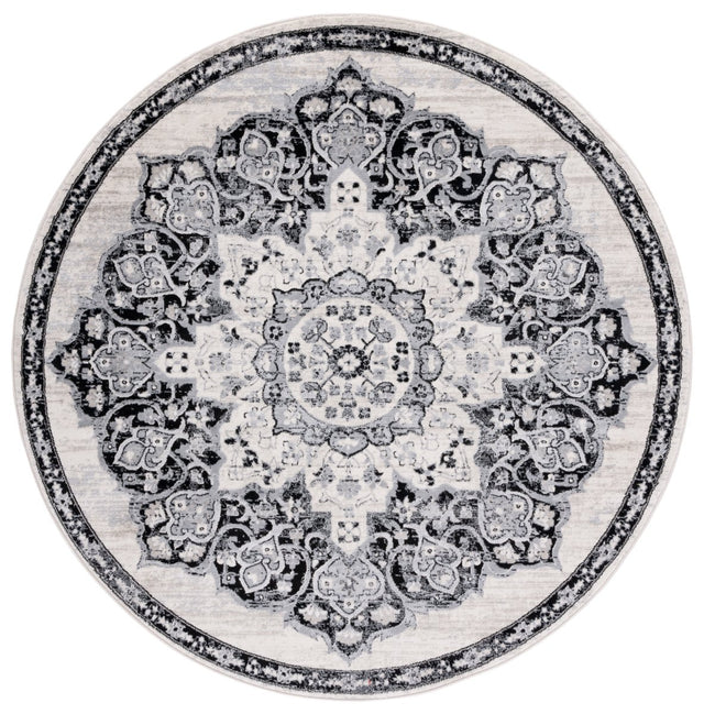 Safavieh Brentwood Bnt802C Ivory/Black Rug.