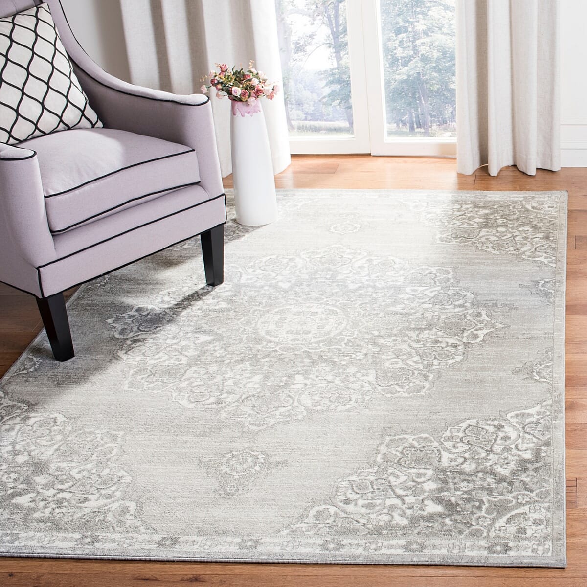 Safavieh Brentwood Bnt802F Grey/Ivory Rug.