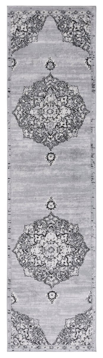 Safavieh Brentwood Bnt802G Silver/Black Rug.