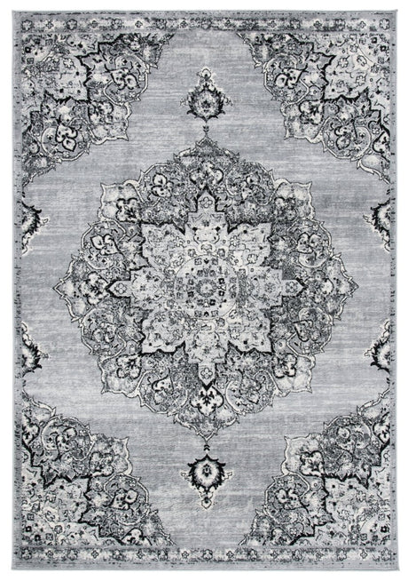 Safavieh Brentwood Bnt802G Silver/Black Rug.
