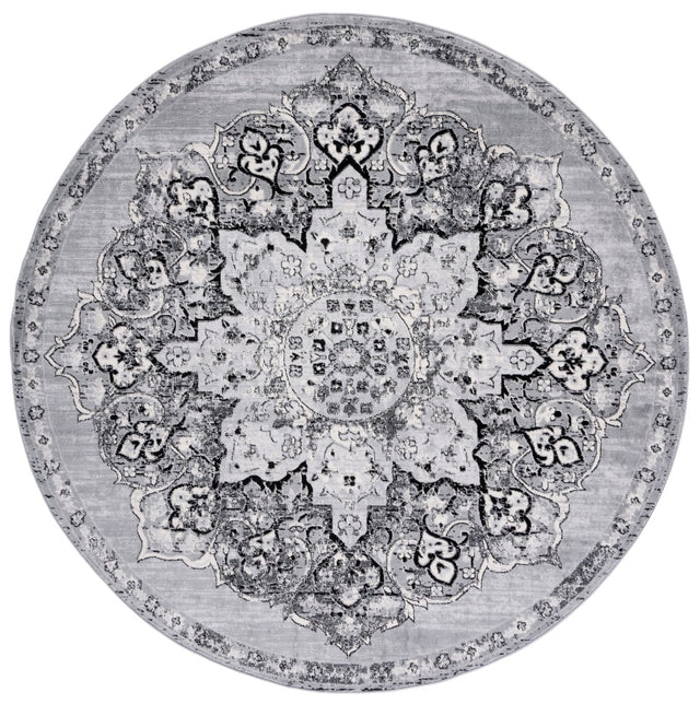 Safavieh Brentwood Bnt802G Silver/Black Rug.