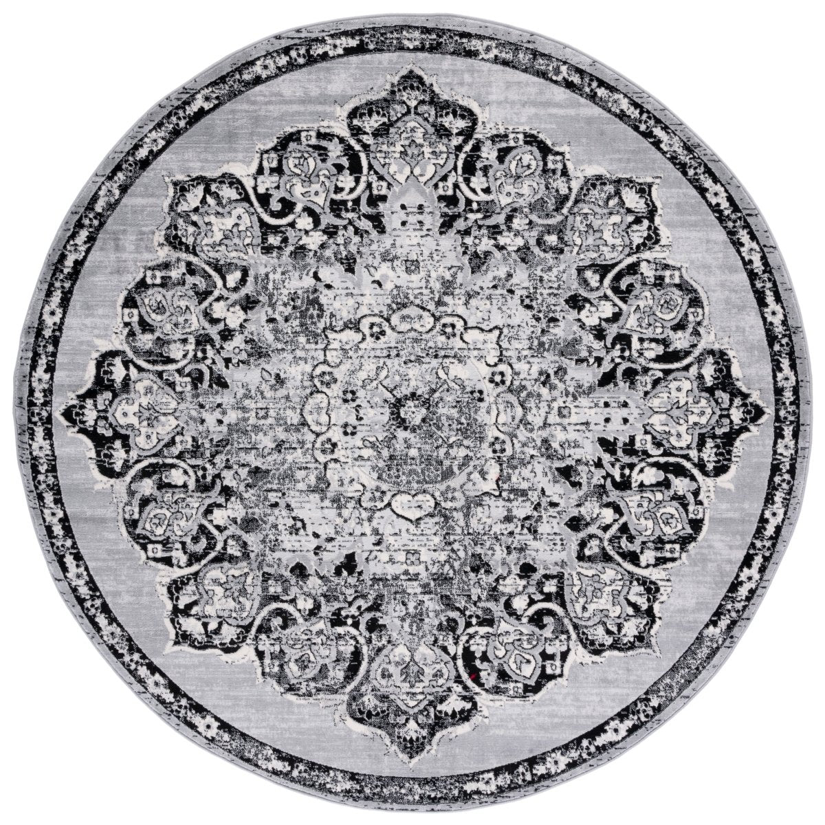 Safavieh Brentwood Bnt802H Grey/Black Rug.