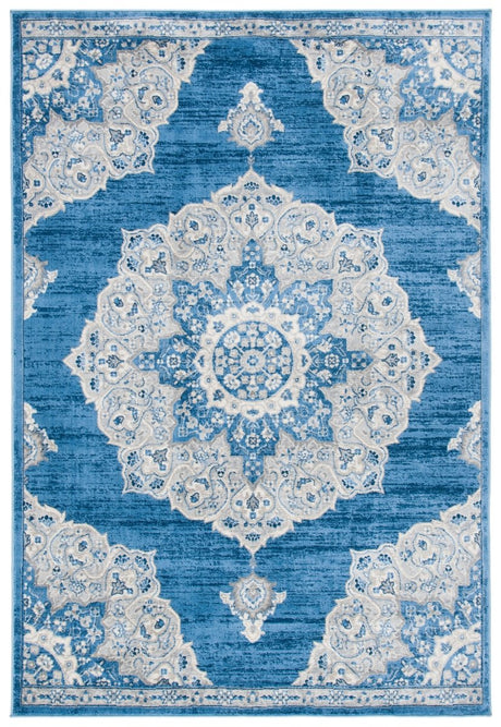 Safavieh Brentwood Bnt802M Blue/Grey Rug.