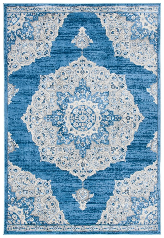 Safavieh Brentwood Bnt802M Blue/Grey Rug.