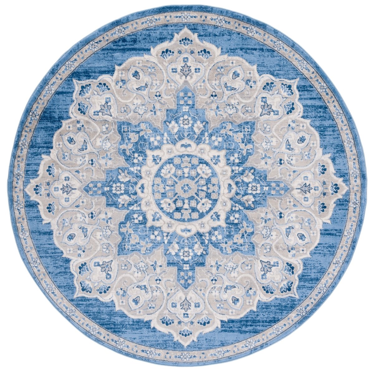 Safavieh Brentwood Bnt802M Blue/Grey Rug.