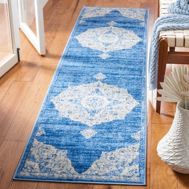 Safavieh Brentwood Bnt802M Blue/Grey Rug.