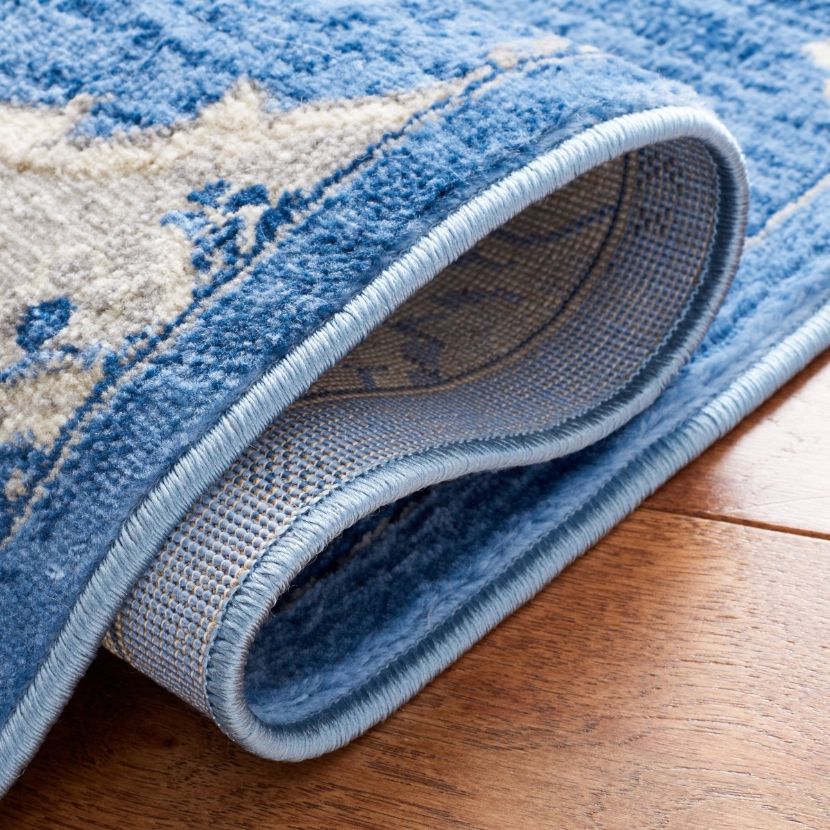 Safavieh Brentwood Bnt802M Blue/Grey Rug.