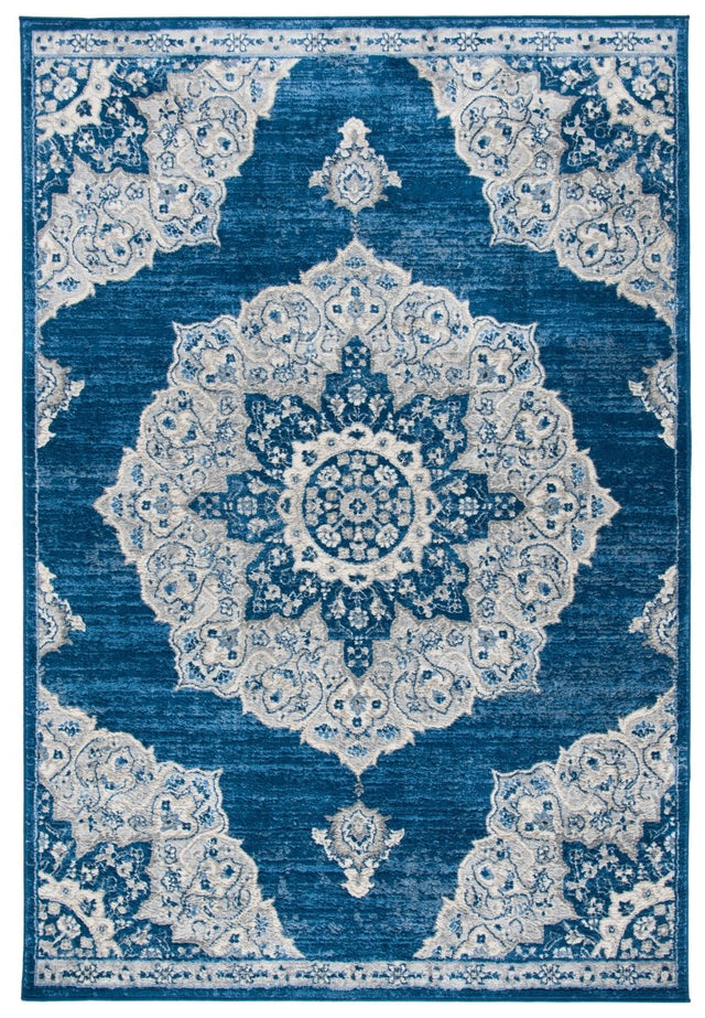 Safavieh Brentwood Bnt802N Navy/Grey Rug.