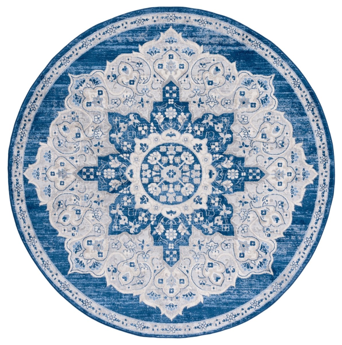 Safavieh Brentwood Bnt802N Navy/Grey Rug.