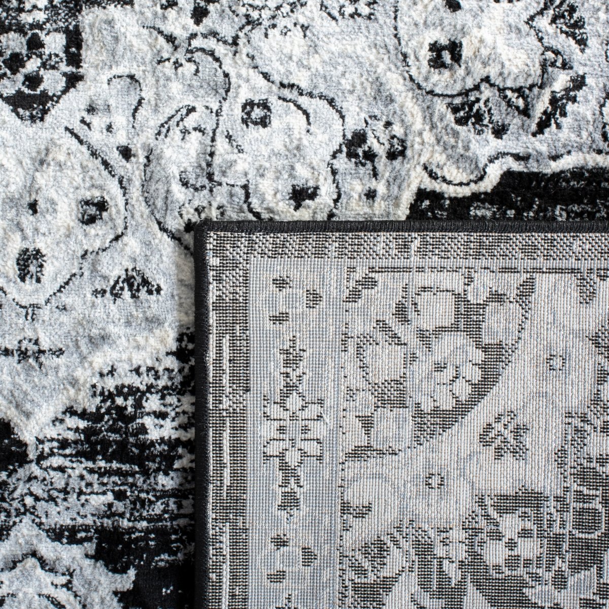 Safavieh Brentwood Bnt802Z Black/Grey Rug.