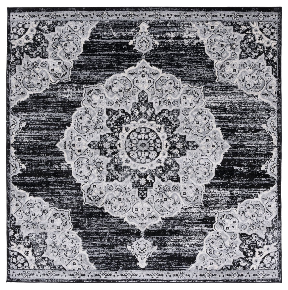 Safavieh Brentwood Bnt802Z Black/Grey Rug.