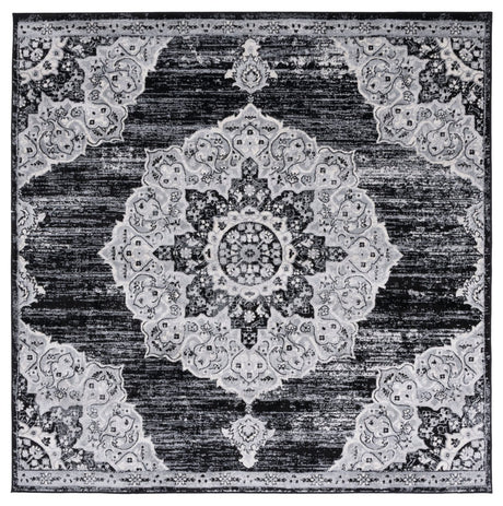 Safavieh Brentwood Bnt802Z Black/Grey Rug.