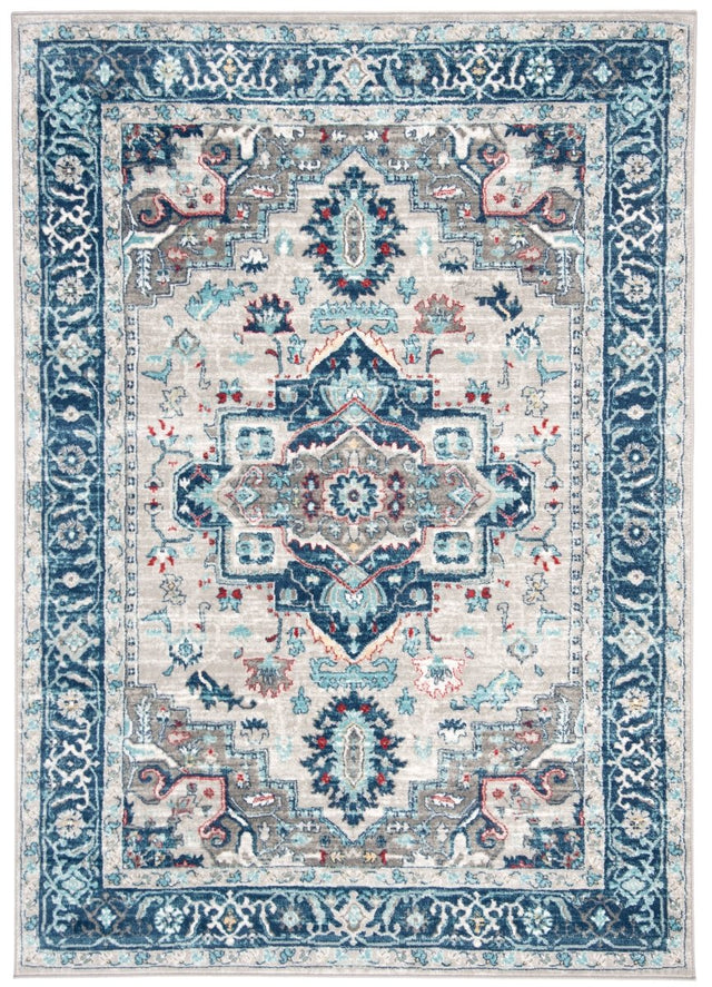 Safavieh Brentwood Bnt811G Light Grey/Blue Rugs.
