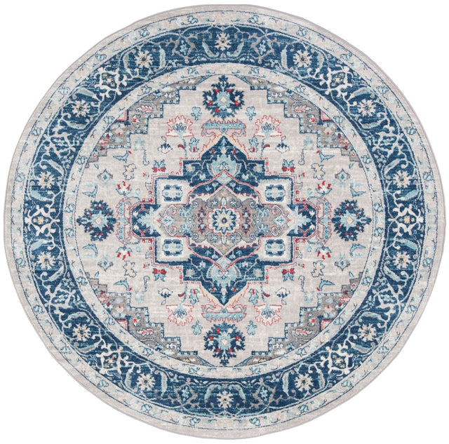 Safavieh Brentwood Bnt811G Light Grey/Blue Rugs.