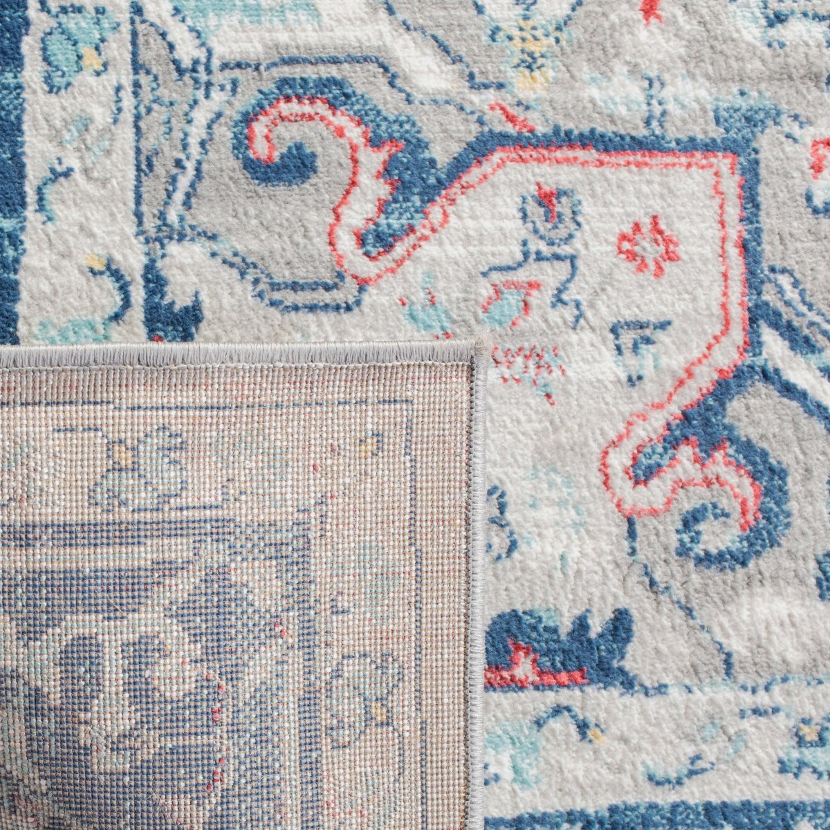 Safavieh Brentwood Bnt811G Light Grey/Blue Rugs.