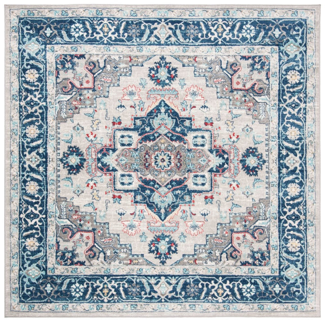 Safavieh Brentwood Bnt811G Light Grey/Blue Rugs.