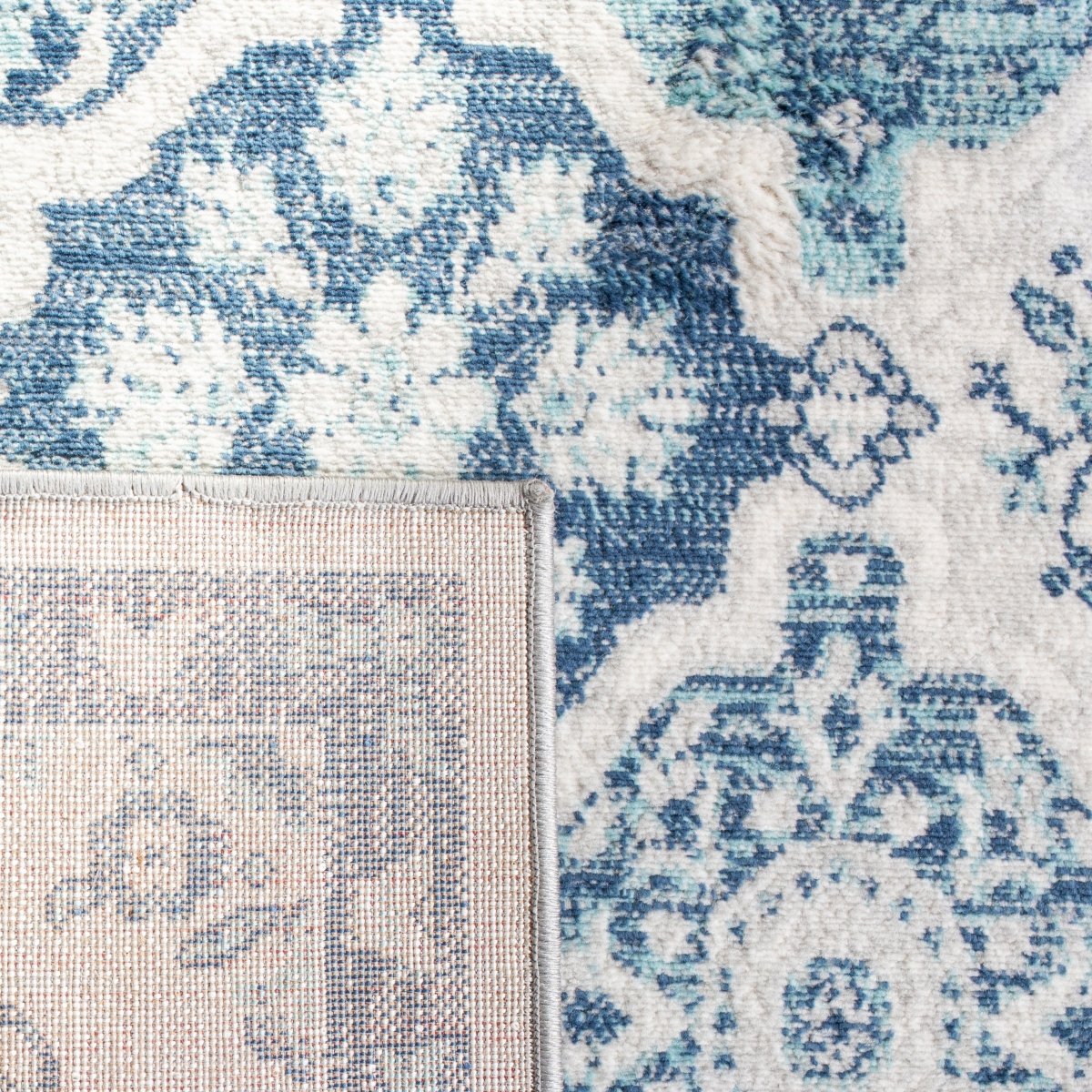 Safavieh Brentwood Bnt815M Navy/Grey Rugs.