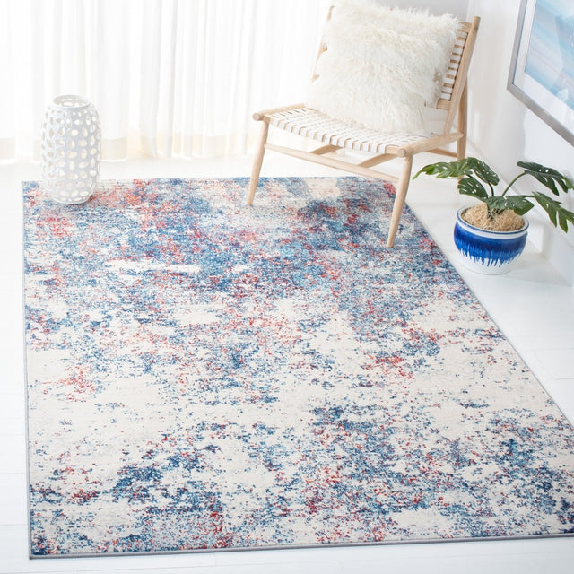 Safavieh Brentwood Bnt822N Navy/Red Rugs.