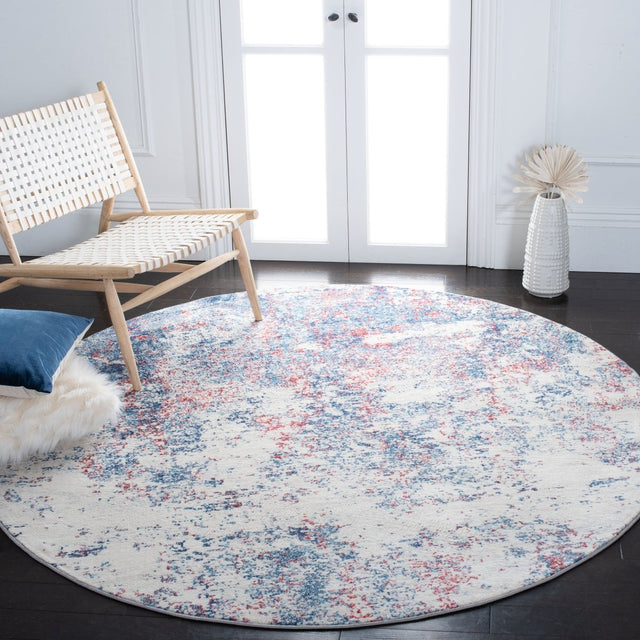 Safavieh Brentwood Bnt822N Navy/Red Rugs.