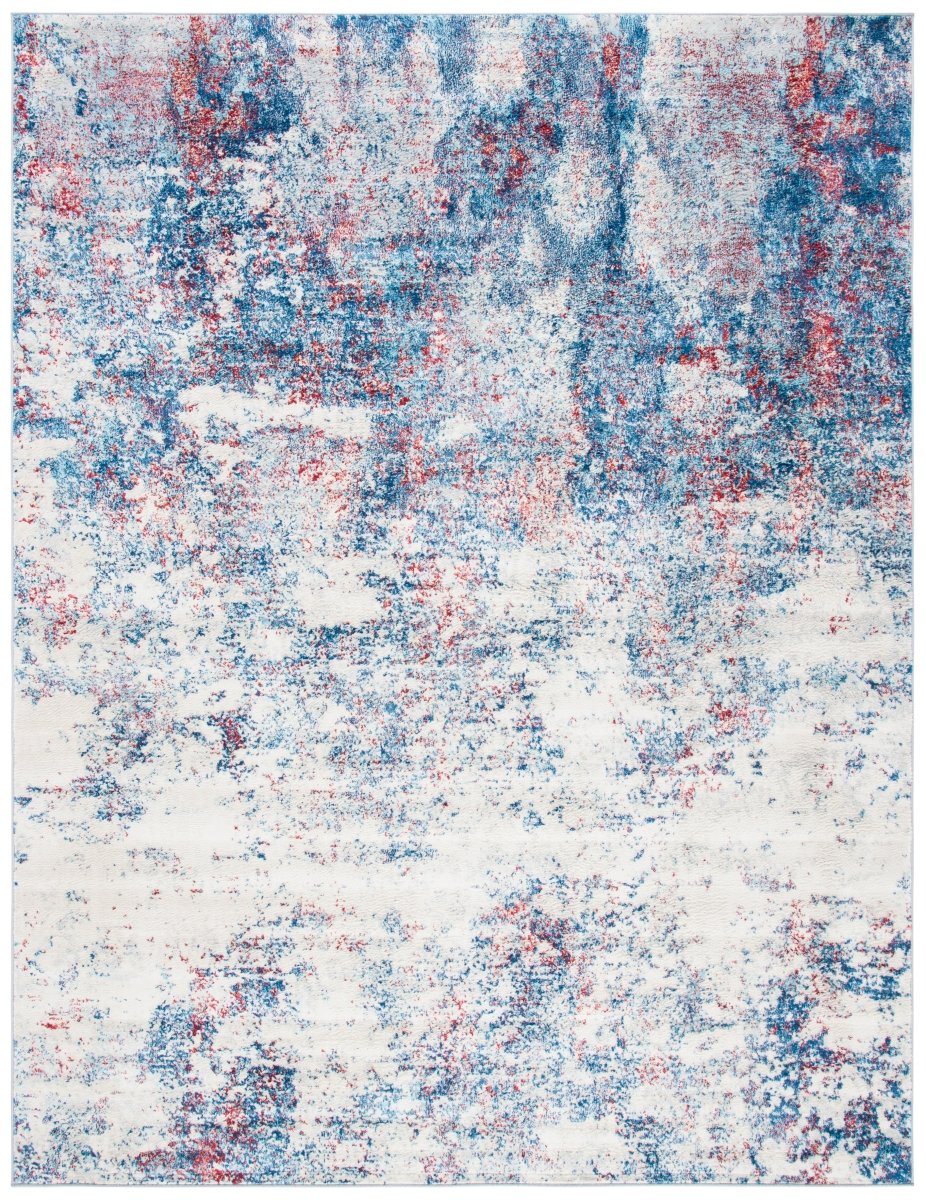 Safavieh Brentwood Bnt822N Navy/Red Rugs.