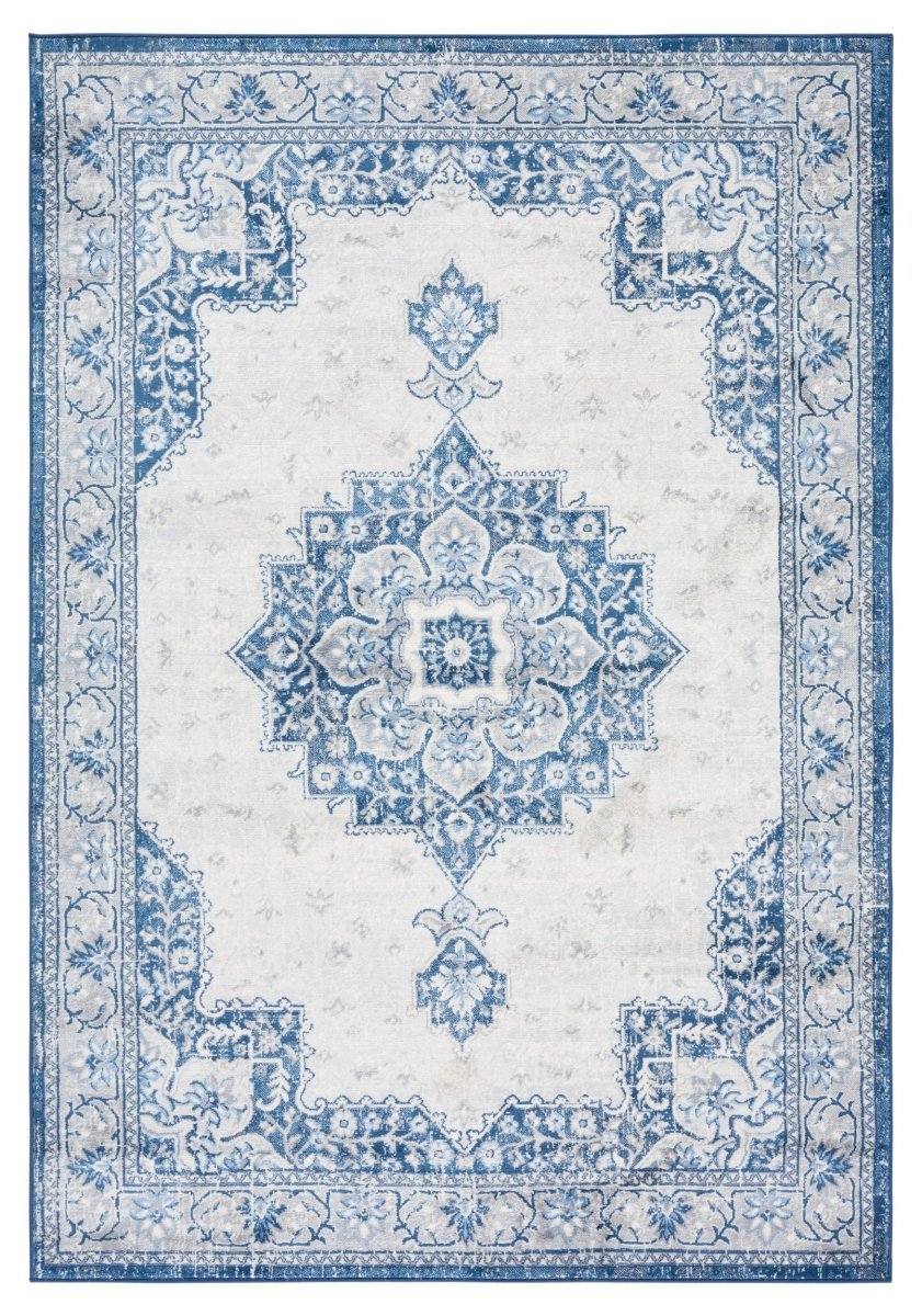 Safavieh Brentwood Bnt826M Blue/Ivory Rug.