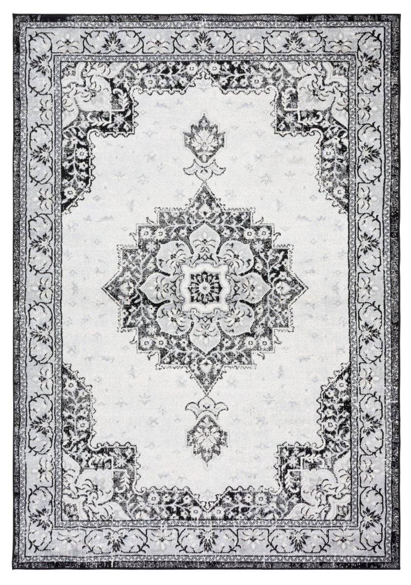 Safavieh Brentwood Bnt826Z Black/Ivory Rug.