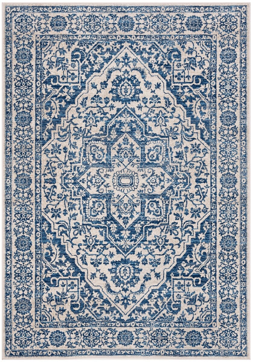 Safavieh Brentwood Bnt832M Navy/Light Grey Rug.