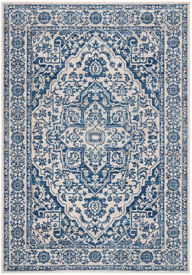 Safavieh Brentwood Bnt832M Navy/Light Grey Rug.