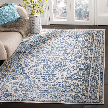Safavieh Brentwood Bnt832M Navy/Light Grey Rug.