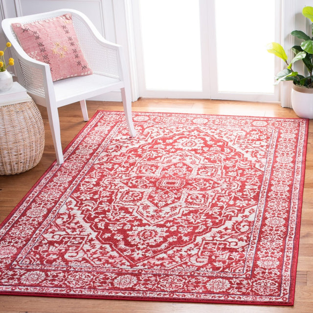 Safavieh Brentwood Bnt832Q Red/Ivory Rugs.