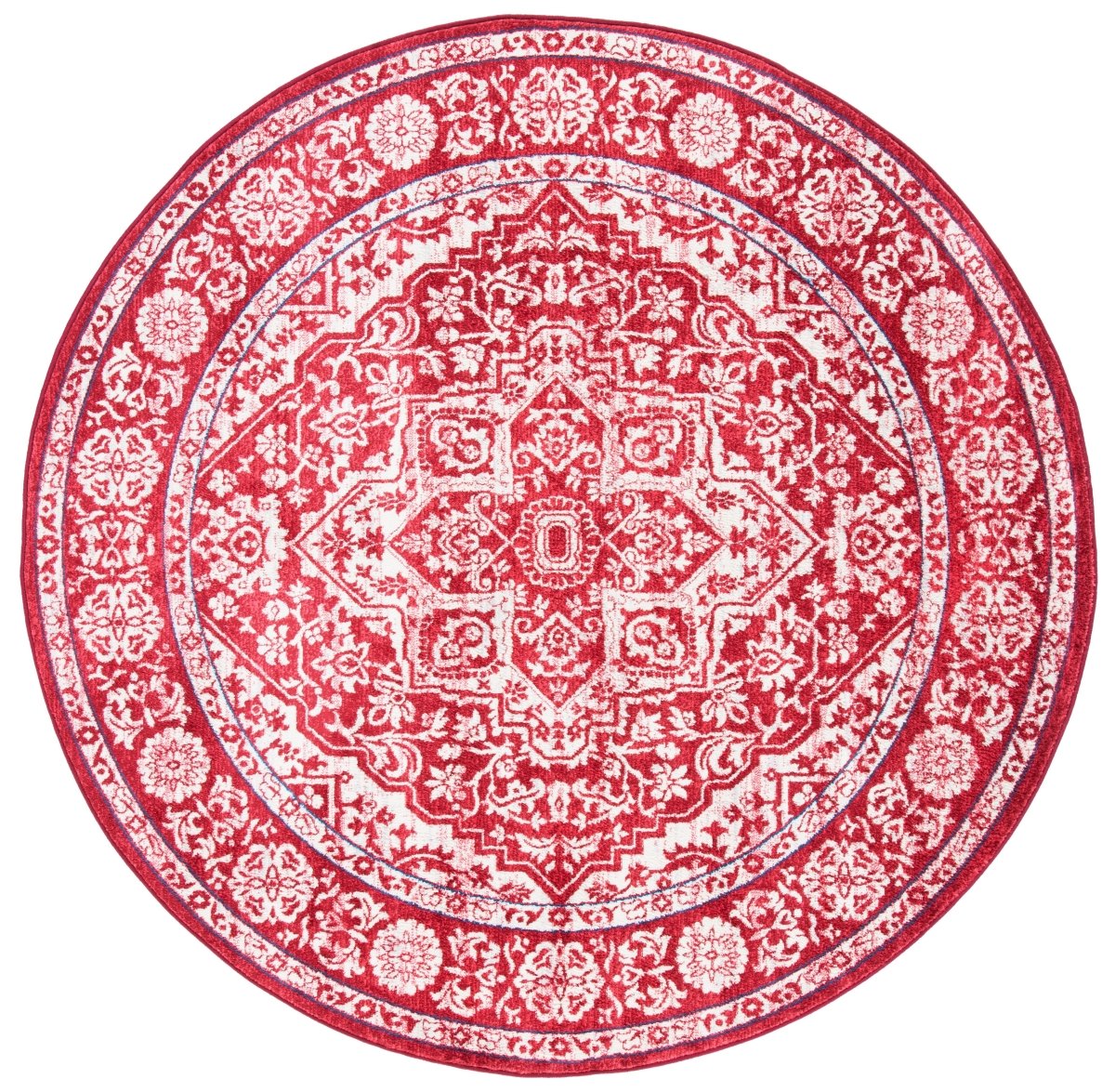 Safavieh Brentwood Bnt832Q Red/Ivory Rugs.