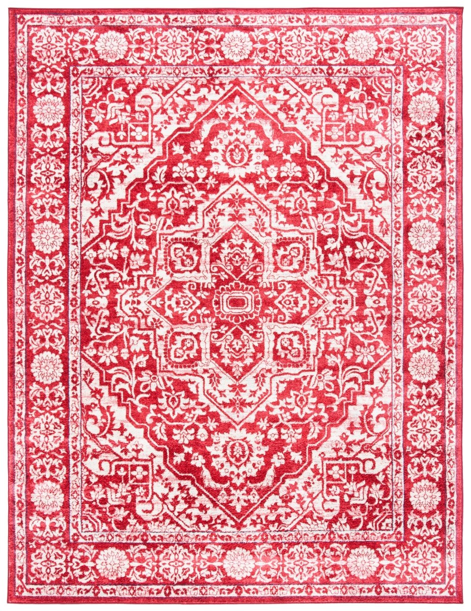 Safavieh Brentwood Bnt832Q Red/Ivory Rugs.