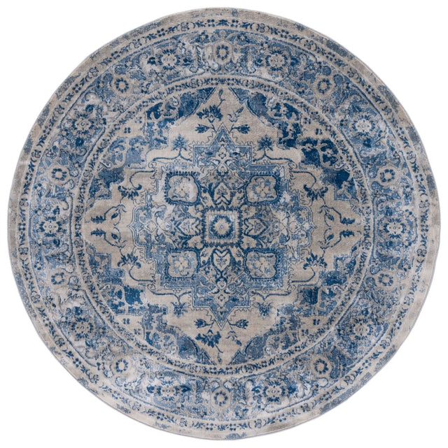 Safavieh Brentwood Bnt837M Blue/Ivory Rug.