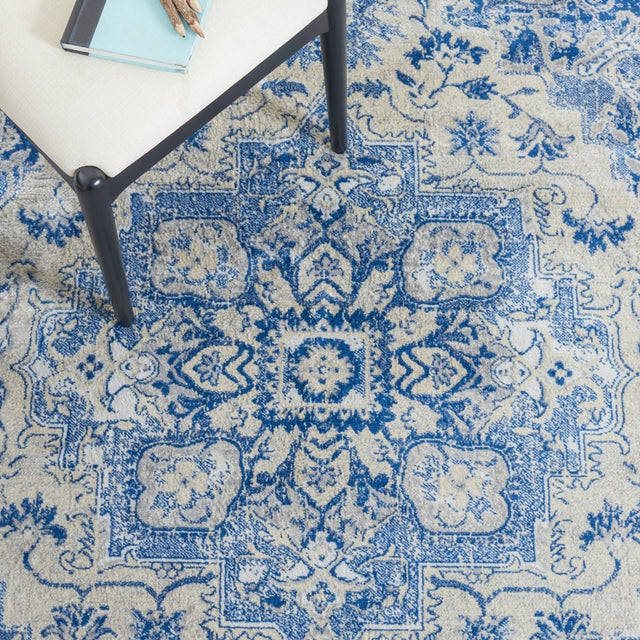 Safavieh Brentwood Bnt837M Blue/Ivory Rug.