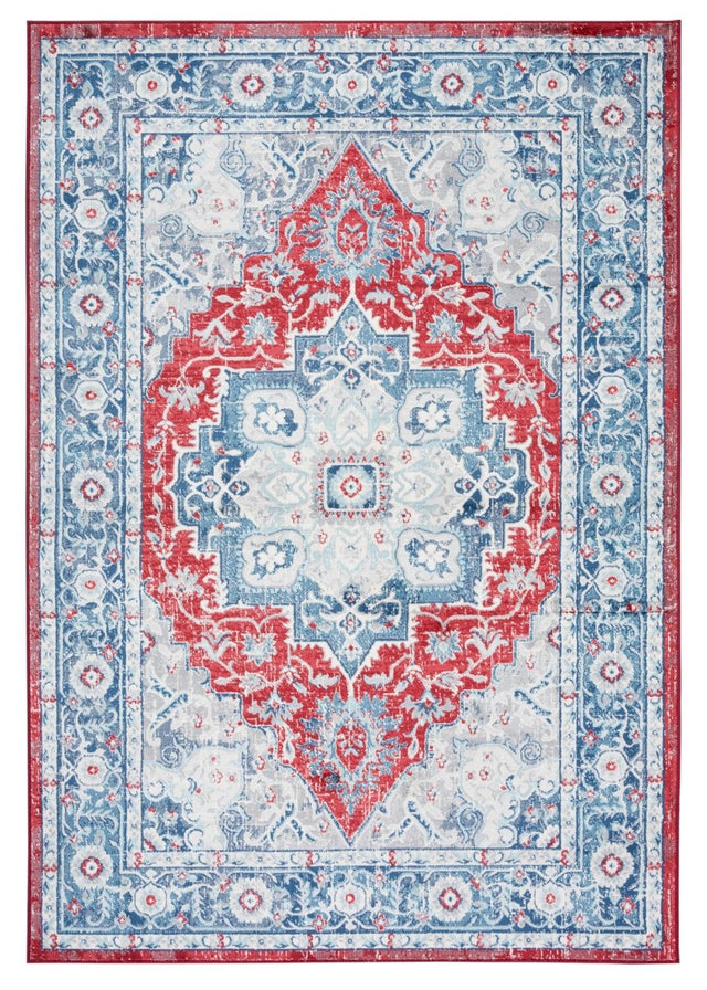 Safavieh Brentwood Bnt837N Blue/Red Rug.