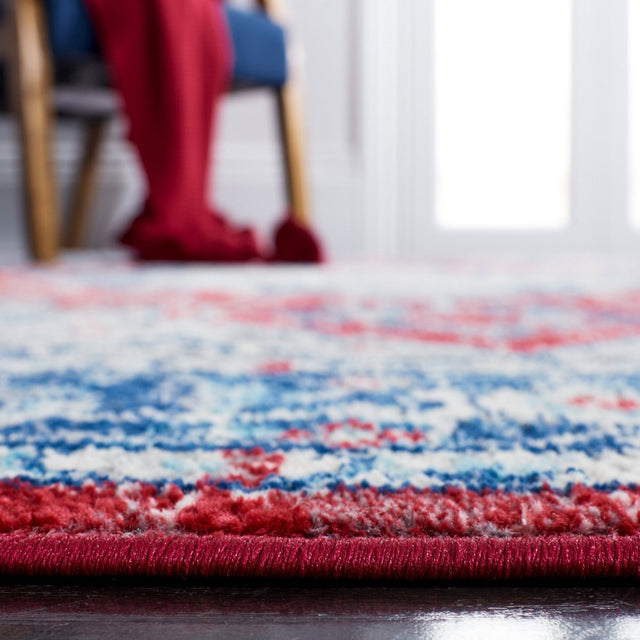 Safavieh Brentwood Bnt837N Blue/Red Rug.