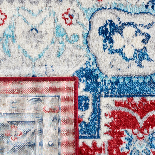 Safavieh Brentwood Bnt837N Blue/Red Rug.