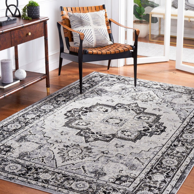 Safavieh Brentwood Bnt837Z Black/Ivory Rug.