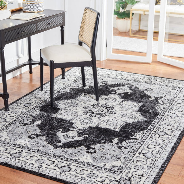 Safavieh Brentwood Bnt847A Ivory/Black Rug.