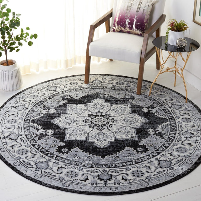 Safavieh Brentwood Bnt847A Ivory/Black Rug.