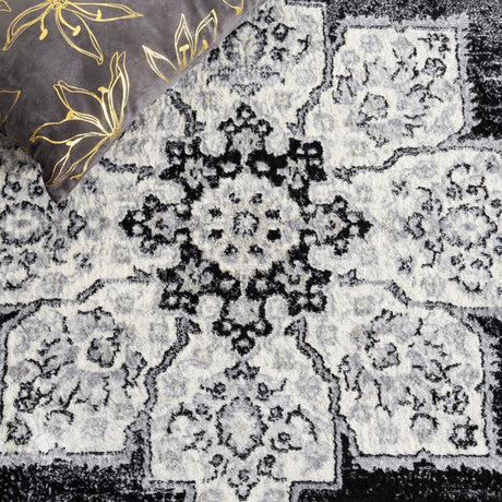 Safavieh Brentwood Bnt847A Ivory/Black Rug.