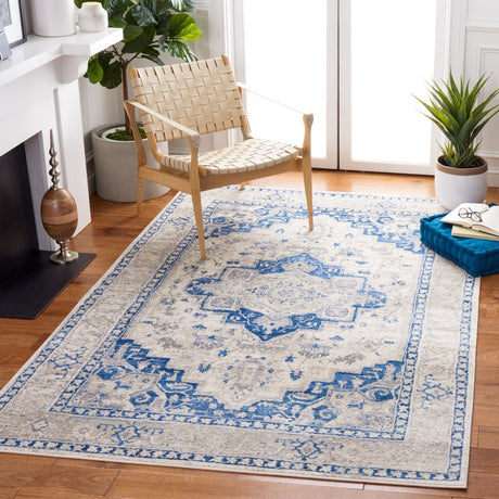 Safavieh Brentwood Bnt851A Ivory/Blue Rug.