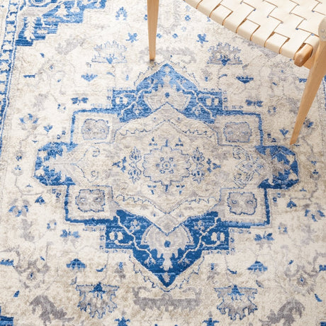 Safavieh Brentwood Bnt851A Ivory/Blue Rug.