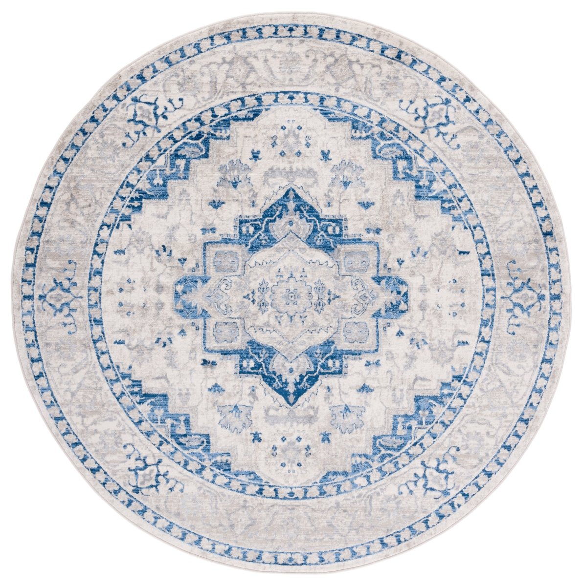 Safavieh Brentwood Bnt851A Ivory/Blue Rug.