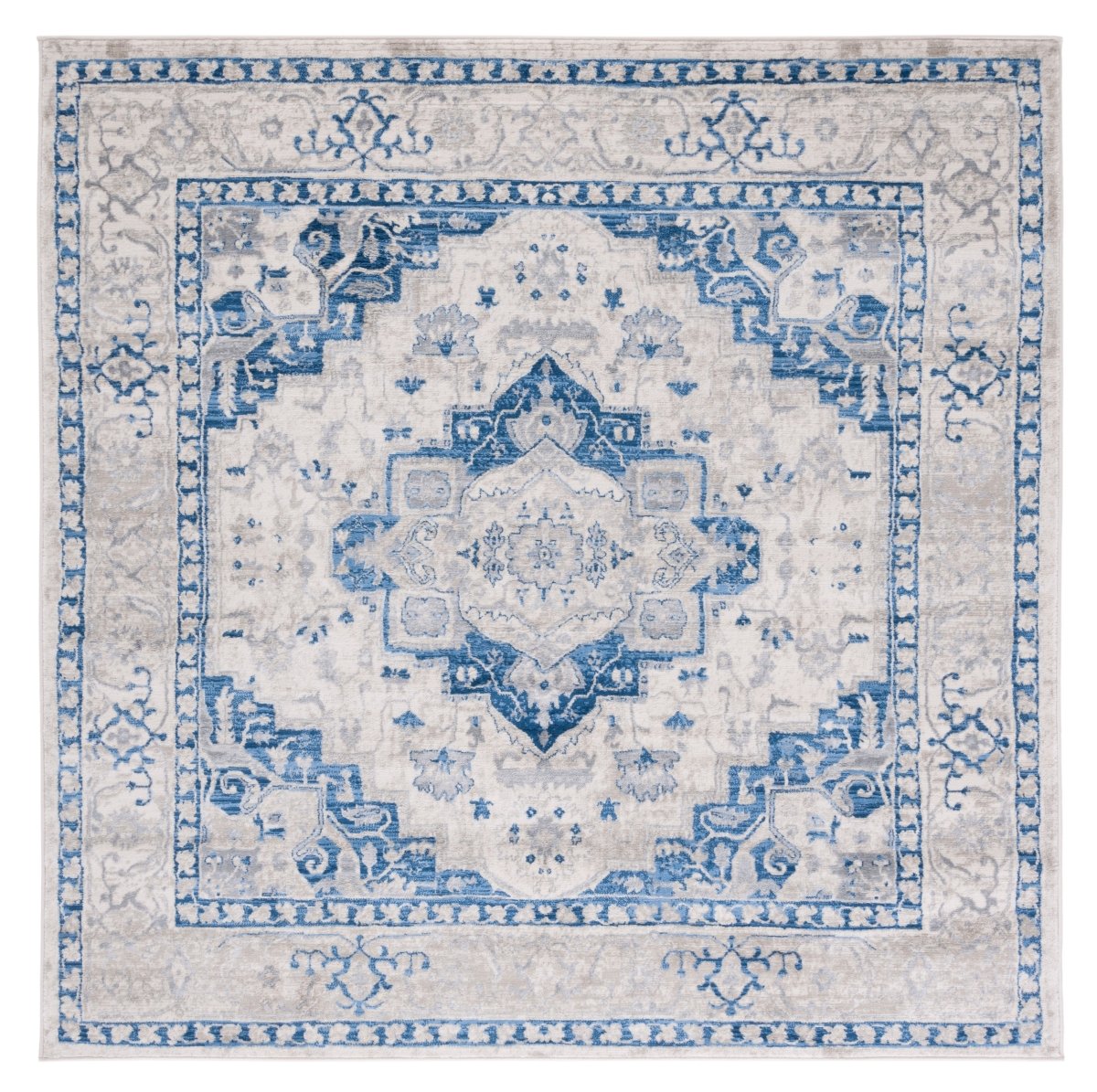 Safavieh Brentwood Bnt851A Ivory/Blue Rug.